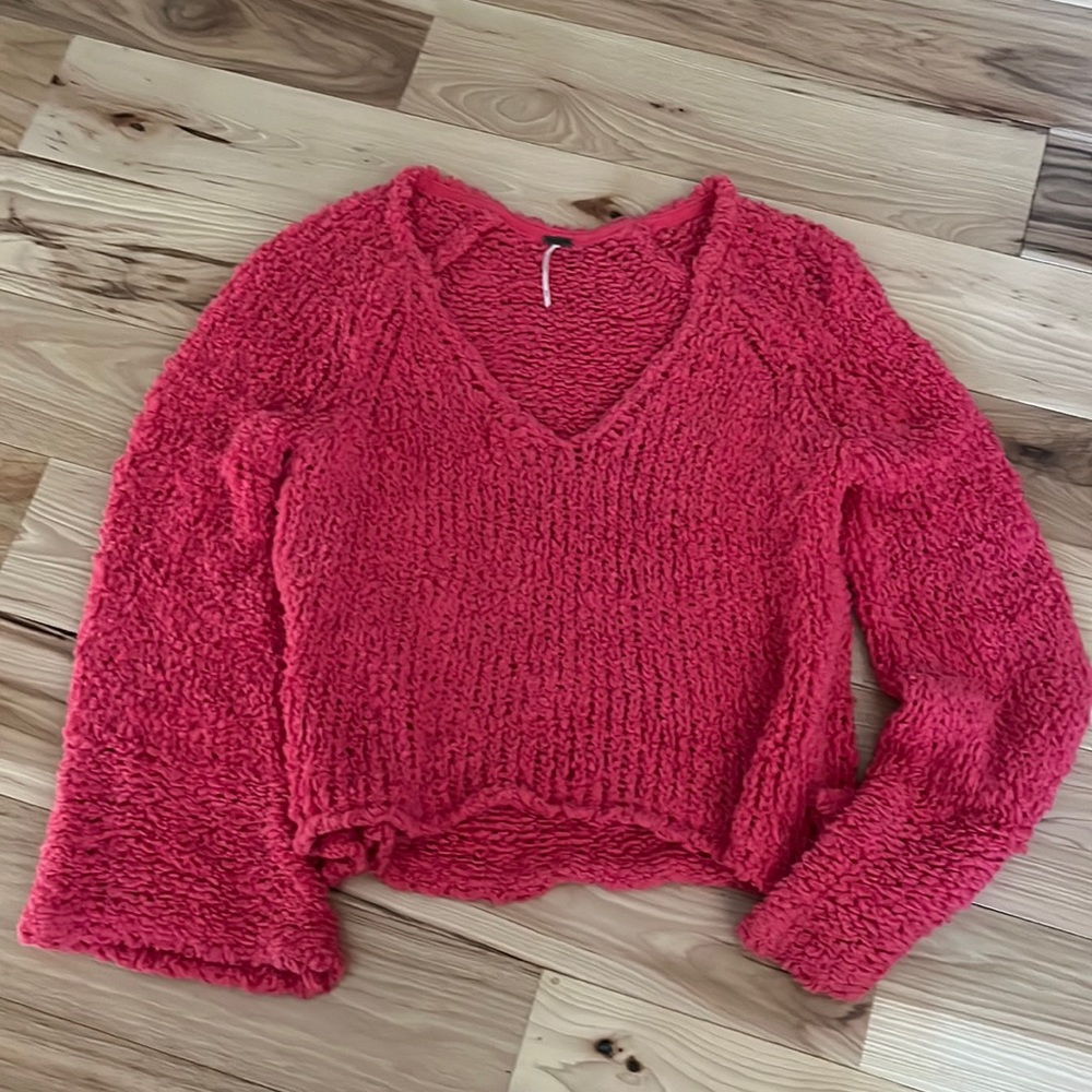 Free People Pink Sweater